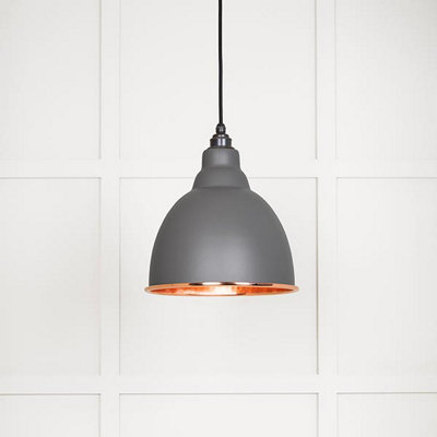 From the Anvil Hammered Copper Brindley Pendant In Bluff from B&Q
