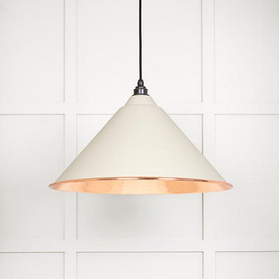 From the Anvil Hammered Copper Hockley Pendant In Teasel from B&Q