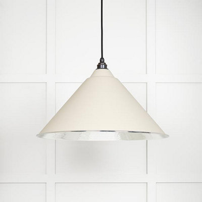 From the Anvil Hammered Nickel Hockley Pendant In Teasel from B&Q