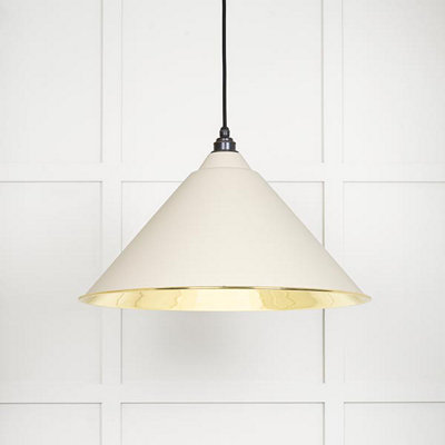 From the Anvil Smooth Brass Hockley Pendant In Teasel from B&Q