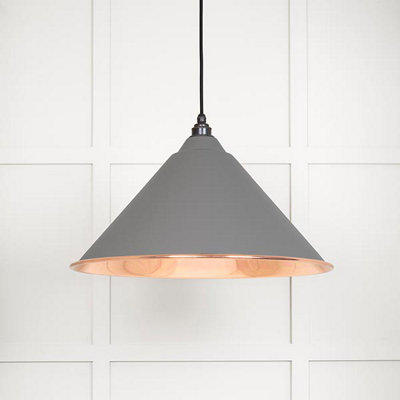 From the Anvil Smooth Copper Hockley Pendant In Bluff from B&Q