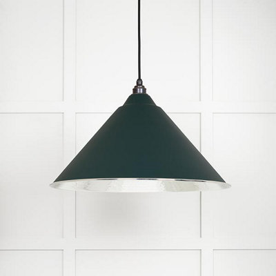 From the Anvil Hammered Nickel Hockley Pendant In Dingle from B&Q