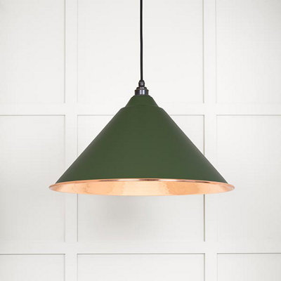 From the Anvil Hammered Copper Hockley Pendant In Heath from B&Q