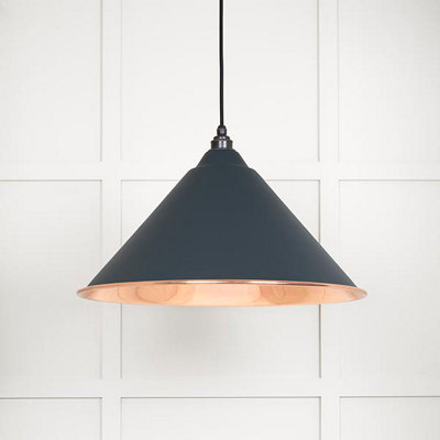 From the Anvil Smooth Copper Hockley Pendant In Soot from B&Q