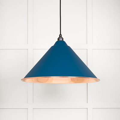 From the Anvil Smooth Copper Hockley Pendant In Upstream from B&Q