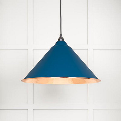 From the Anvil Hammered Copper Hockley Pendant In Upstream from B&Q