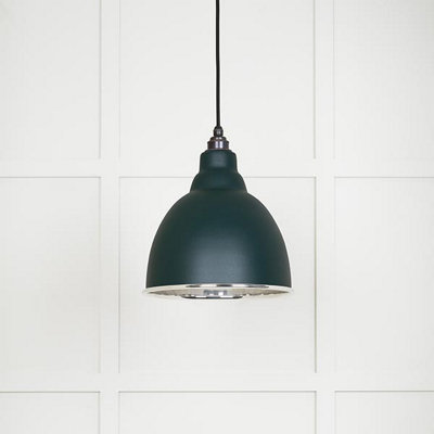 From the Anvil Smooth Nickel Brindley Pendant In Dingle from B&Q
