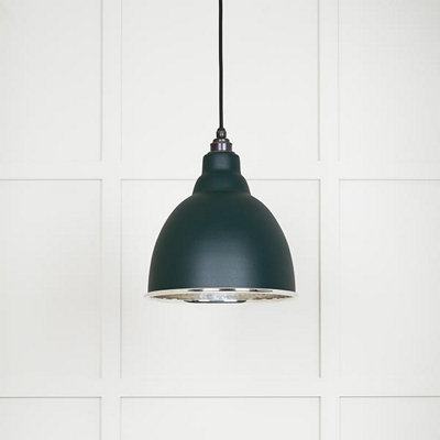 From the Anvil Hammered Nickel Brindley Pendant In Dingle from B&Q