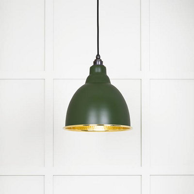 From the Anvil Hammered Brass Brindley Pendant In Heath from B&Q