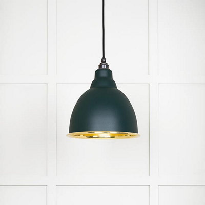 From the Anvil Smooth Brass Brindley Pendant In Dingle from B&Q