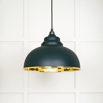 From the Anvil Smooth Brass Harborne Pendant In Dingle from B&Q