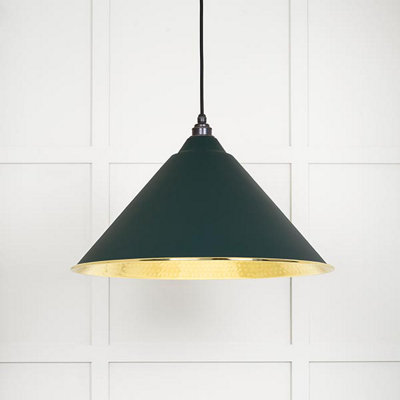From the Anvil Hammered Brass Hockley Pendant In Dingle from B&Q