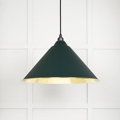 From the Anvil Smooth Brass Hockley Pendant In Dingle from B&Q