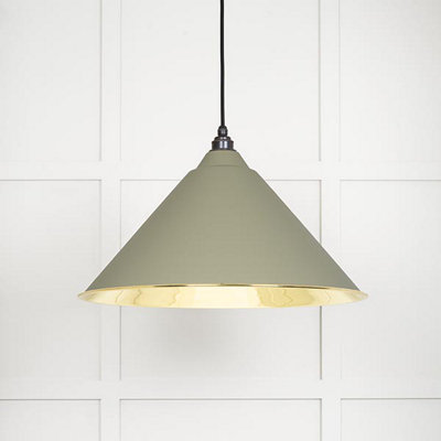 From the Anvil Smooth Brass Hockley Pendant In Tump from B&Q