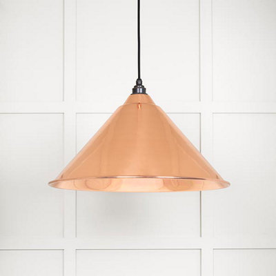 From the Anvil Smooth Copper Hockley Pendant Light from B&Q