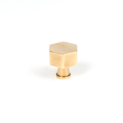 From The Anvil Polished Brass Kahlo Cabinet Knob25mm from B&Q