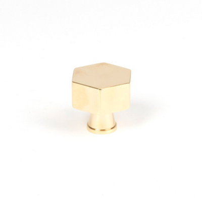 From The Anvil Polished Brass Kahlo Cabinet Knob32mm from B&Q