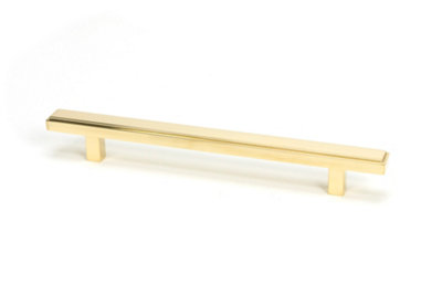 From The Anvil Polished Brass Scully Pull HandleMedium from B&Q