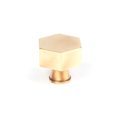 From The Anvil Aged Brass Kahlo Cabinet Knob38mm from B&Q