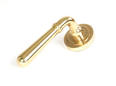From The Anvil Polished Brass Newbury Lever On Rose Set (Art Deco)Unsprung from B&Q