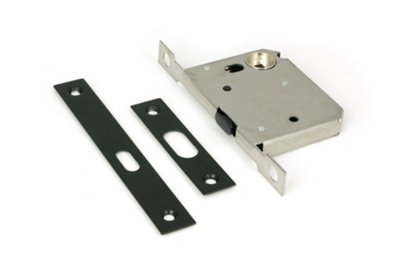 B&Q -  Matt Black 50mm Sliding Door Lock