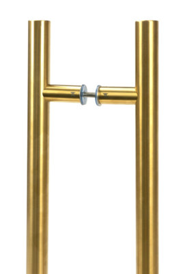 From The Anvil Aged Brass (316) 1.2M T Bar Handle B2B 32mm Dia. from B&Q