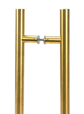 From The Anvil Aged Brass (316) 0.6M T Bar Handle B2B 32mm Dia. from B&Q