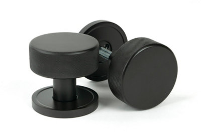 From The Anvil Aged Bronze Brompton Mortice/rim Knob Set (Plain) from B&Q