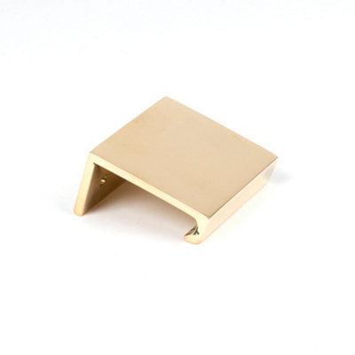 From The Anvil Polished Brass 50mm Plain Edge Pull from B&Q