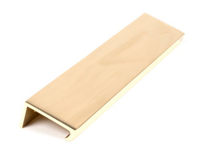 From The Anvil Polished Brass 200mm Plain Edge Pull from B&Q