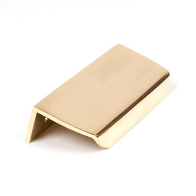 From The Anvil Polished Brass 100mm Moore Edge Pull from B&Q