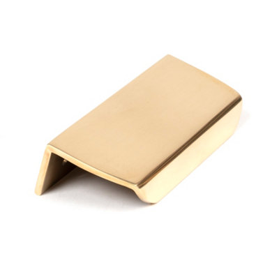 From The Anvil Aged Brass 100mm Moore Edge Pull from B&Q