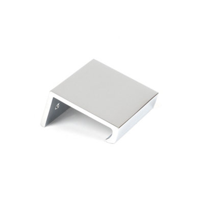 From The Anvil Polished Chrome 50mm Plain Edge Pull from B&Q