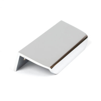 From The Anvil Polished Chrome 100mm Moore Edge Pull from B&Q