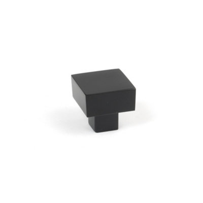 From The Anvil Matt Black Albers Cabinet Knob25mm from B&Q
