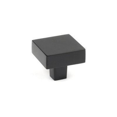 From The Anvil Matt Black Albers Cabinet Knob35mm from B&Q