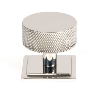 From The Anvil Polished Ss (304) Brompton Cabinet Knob38mm (Square) from B&Q