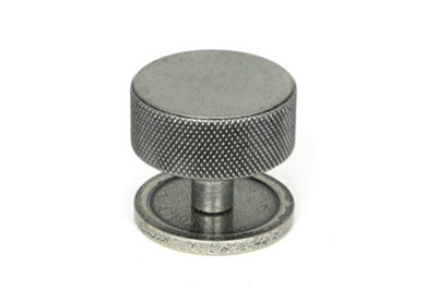 From The Anvil Pewter Brompton Cabinet Knob38mm (Plain) from B&Q