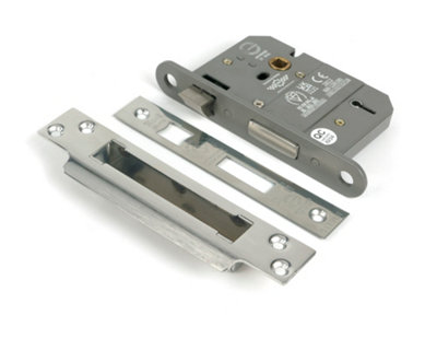 From The Anvil Polished Ss 3" 5 Lever Bs Sash Lock from B&Q