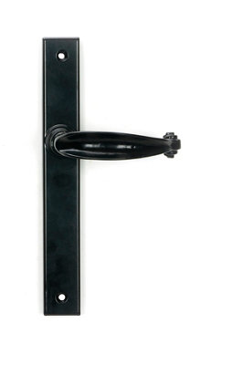 B&Q -  Black Cottage Slimline Lever Espag. Latch Set
