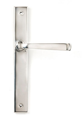From the Anvil Polished Marine Ss (316) Avon Slimline Lever Espag. Latch Set from B&Q