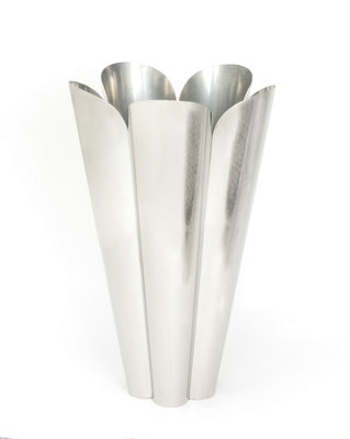 From The Anvil Polished Marine Ss (316) 30Cm Flora Pot (Drainage Holes) from B&Q