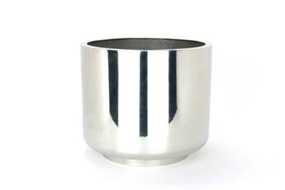 From The Anvil Polished Marine Ss (316) 28Cm Newlyn Pot (Drainage Holes) from B&Q