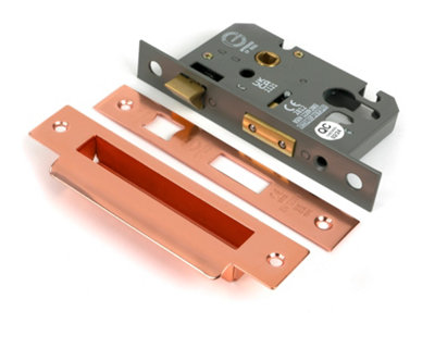 From The Anvil Polished Bronze 2 1/2" Euro Profile Sash Lock from B&Q