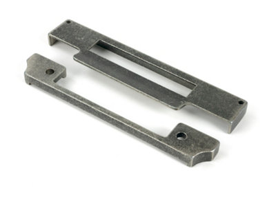 From The Anvil Pewter  1/2" Rebate Kit For Euro Sash Lock from B&Q