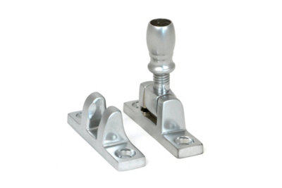 From the Anvil Mushroom Brighton FastenerNarrow (Square)Satin Chrome from B&Q