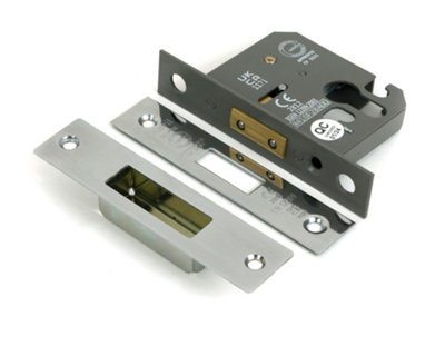 From The Anvil Polished Ss 2 1/2" Euro Profile Dead Lock from B&Q