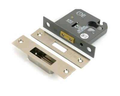 From The Anvil Polished Nickel 3" Euro Profile Dead Lock from B&Q