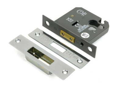 From The Anvil Polished Ss 3" Euro Profile Dead Lock from B&Q