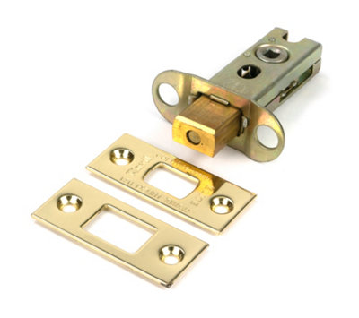 From The Anvil Polished Brass 2 1/2" Heavy Duty Tubular Deadbolt from B&Q